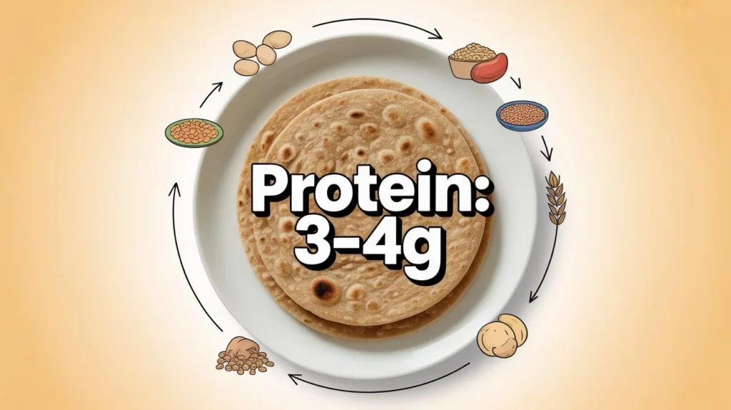 Protein in 1 Roti