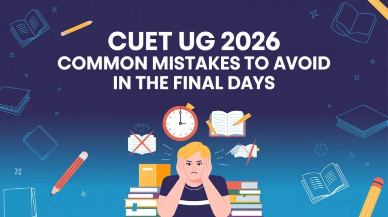 CUET UG 2026 Common Mistakes to Avoid in the Final Days